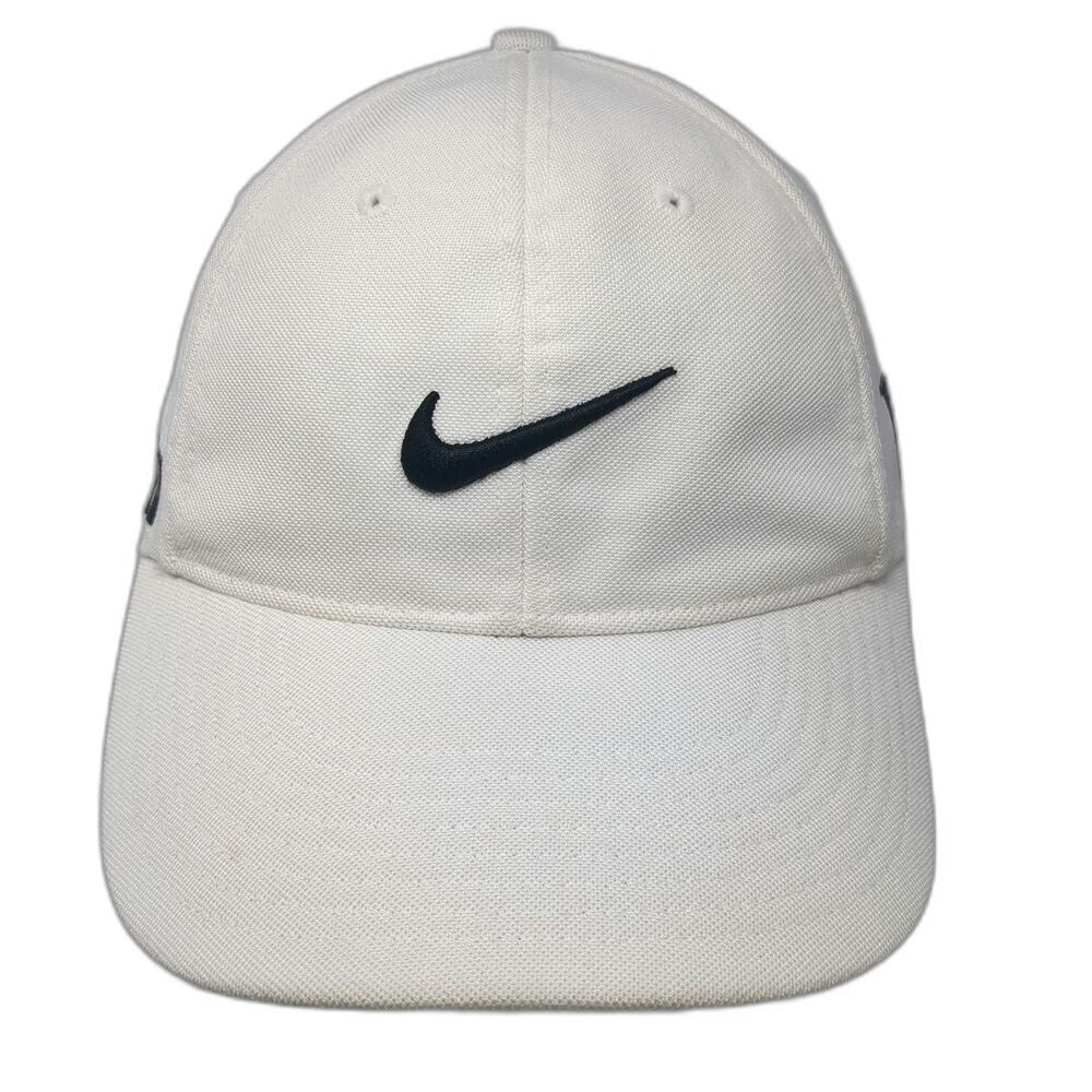 Nike Golf Baseball Cap White M Flexfit VR 20XI Swoosh Hat Sport Logo